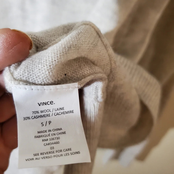 Vince wool and cashmere blend crew neck sweater size S - Picture 6 of 7